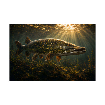 The Encounter | Northern Pike Wall Art